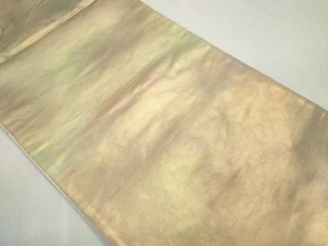 平和屋着物◎六通柄袋帯 霞文 金糸 引箔 正絹 逸品 CABF6542ou