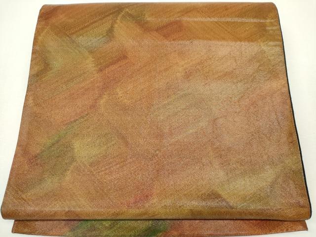 平和屋着物◎六通柄袋帯 霞文 正絹 逸品 CABF6589ou