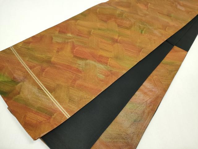 平和屋着物◎六通柄袋帯 霞文 正絹 逸品 CABF6589ou
