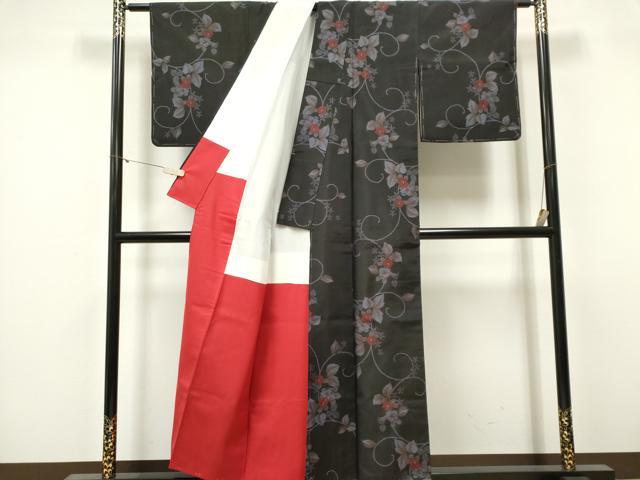 平和屋着物■上質な紬　蔦の葉文　正絹　逸品　CABF4221ev 平和屋着物□上質な紬 蔦の葉文 正絹 逸品 CABF4221ev - メルカリ