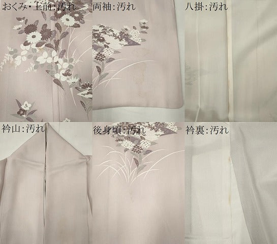 平和屋着物■訪問着 松皮菱花文 ロング丈 正絹 逸品 CABF6593ou