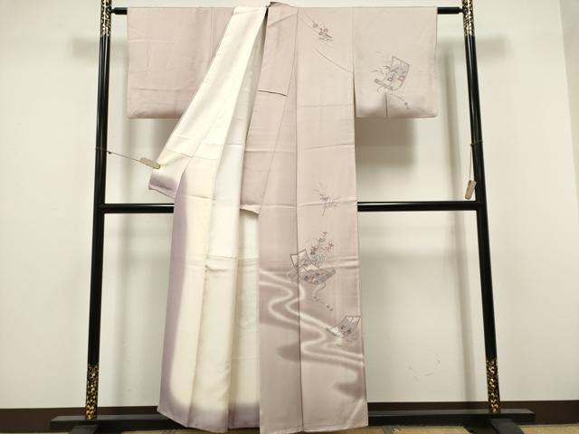 平和屋着物■訪問着 絵巻花文 暈し染め 正絹 逸品 CABF6598ou