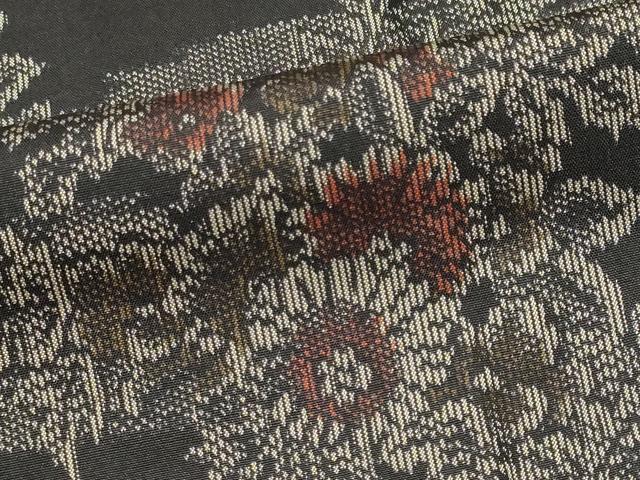平和屋着物■上質な紬 霞草花文 正絹 逸品 未使用 CABF6599ou