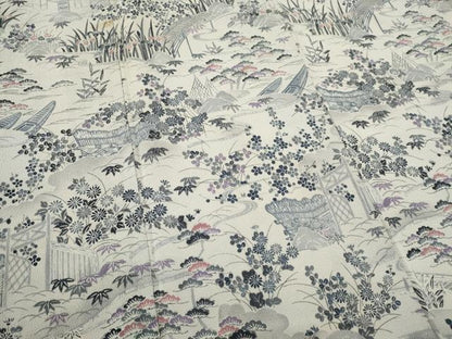 平和屋着物■訪問着 風景文 鬼しぼ縮緬 正絹 逸品 CABF6600ou
