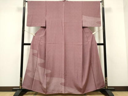 平和屋着物■訪問着 江戸小紋 霞青海波 鮫小紋柄 正絹 逸品 CABF6608ou