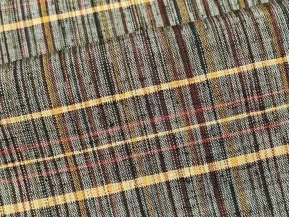 平和屋着物■上質な紬　格子柄　正絹　逸品　未使用　CABF6615ou