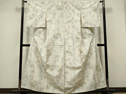 平和屋着物■本場大島紬　雪輪風景文　正絹　逸品　CABF6623ou