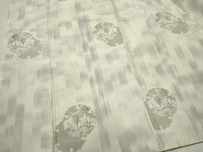 平和屋着物■本場大島紬　雪輪風景文　正絹　逸品　CABF6623ou