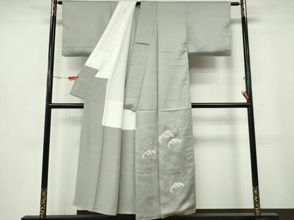 平和屋着物■色留訪問着　刺繍　立波文　正絹　逸品　CABF6624ou