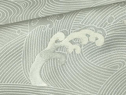 平和屋着物■色留訪問着　刺繍　立波文　正絹　逸品　CABF6624ou