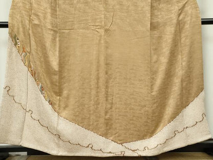平和屋着物■豪華色留　刺繍　絞り　吉祥文　流水地紋　金銀糸　正絹　逸品　CABF6634ou