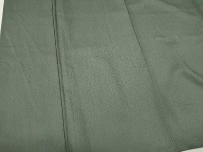 平和屋着物■上質な色無地　利休鼠色　正絹　逸品　CABF6638ou