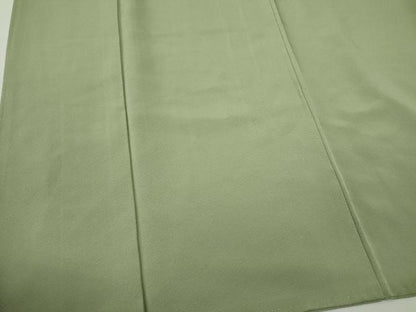 平和屋着物■上質な色無地　裏葉柳色　正絹　逸品　CABF6642ou