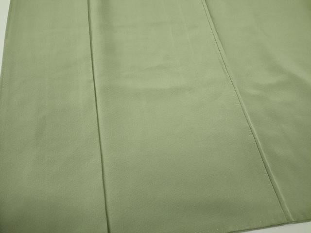 平和屋着物■上質な色無地　裏葉柳色　正絹　逸品　CABF6642ou