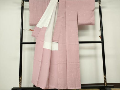 平和屋着物■上質な色無地　人物風景地紋　虹色　正絹　逸品　CABF6647ou