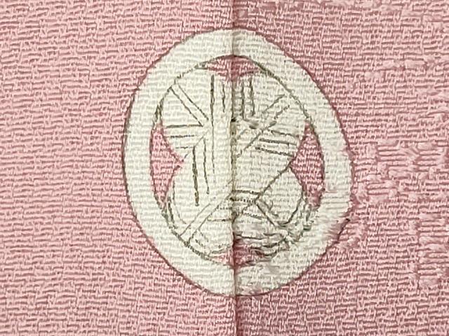 平和屋着物■上質な色無地　人物風景地紋　虹色　正絹　逸品　CABF6647ou