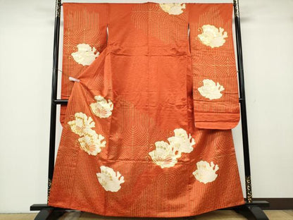 平和屋着物■豪華振袖　舞蝶文　金彩　正絹　逸品　CABF6652ou