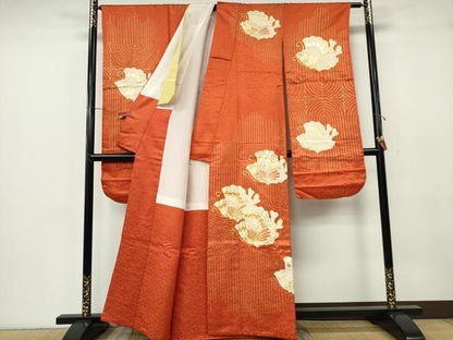 平和屋着物■豪華振袖　舞蝶文　金彩　正絹　逸品　CABF6652ou