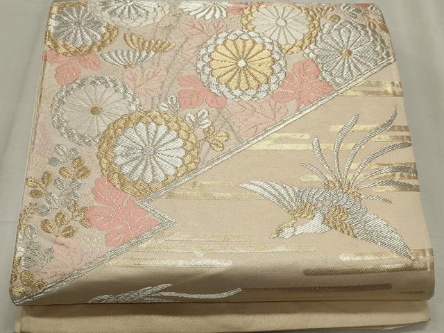 平和屋着物◎西陣　六通柄袋帯　唐織　鳳凰花文　金銀糸　正絹　逸品　CABF6685ou