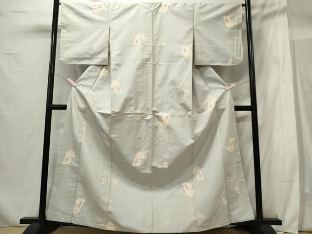平和屋着物■上質な紬　舞蝶文　正絹　逸品　CABF6724ou