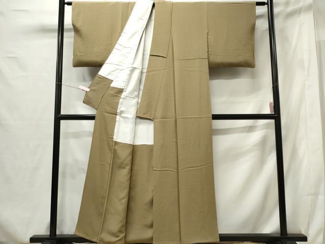平和屋着物■上質な色無地 灰汁色 正絹 逸品 CABF6733ou