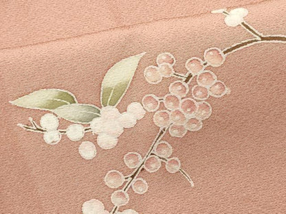 平和屋着物■訪問着 枝花文 暈し染め 正絹 逸品 CABF6741ou