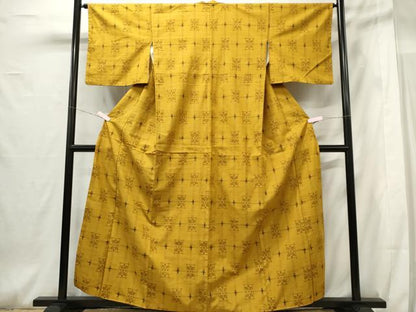 平和屋着物■上質な紬 吉祥花文 正絹 逸品 CABF6742ou