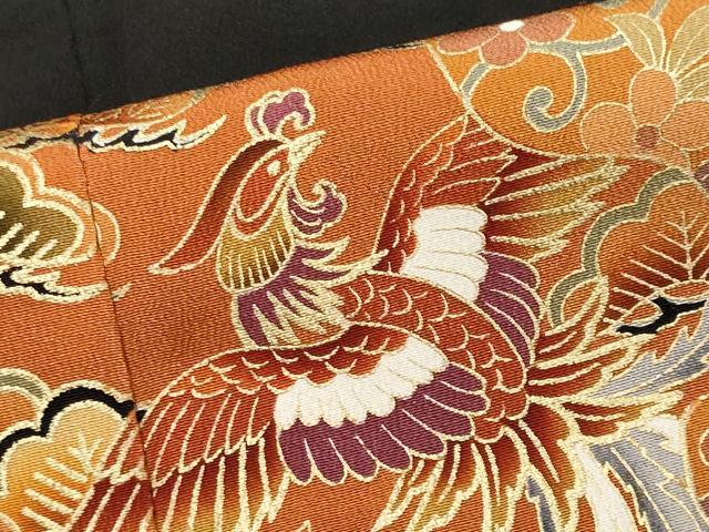 平和屋着物■豪華黒留袖 鳳凰花松文 金彩 正絹 逸品 CABF6746ou