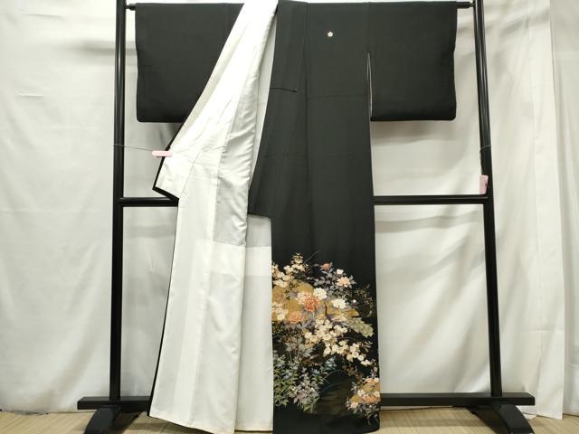 平和屋着物■豪華黒留袖 作家物 駒刺繍 琳派光達 金彩 正絹 逸品 CABF6750ou