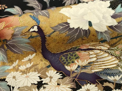 平和屋着物■豪華黒留袖 作家物 駒刺繍 琳派光達 金彩 正絹 逸品 CABF6750ou