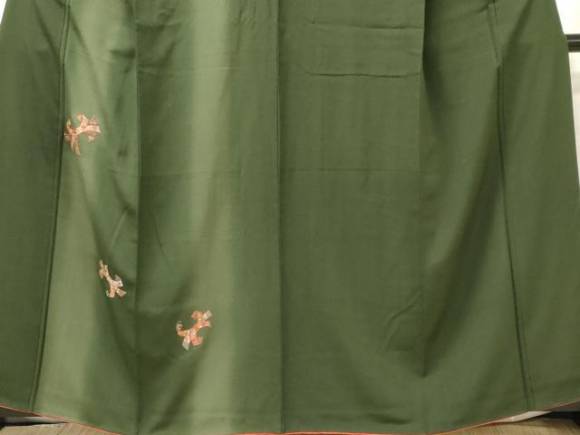 平和屋着物■訪問着 総刺繍 束ね熨斗文 暈し染め 金糸 正絹 逸品 CABF6756ou