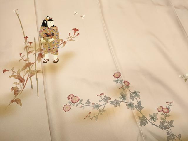 平和屋着物■訪問着 童子遊び 暈し染め 金彩 正絹 逸品 CABF6757ou
