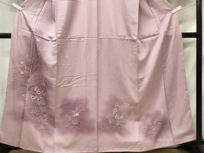 平和屋着物■訪問着 草花文 暈し染め 正絹 逸品 CABF6763ou