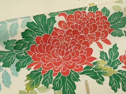 平和屋着物■訪問着 草花文 正絹 逸品 CABF6765ou