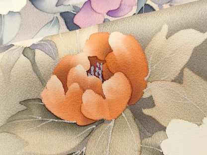 平和屋着物■訪問着 枝花文 暈し染め 正絹 逸品 CABF6766ou