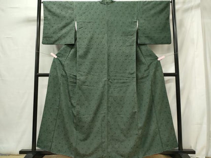 平和屋着物■上質な紬 幾何学文 正絹 逸品 CABF6767ou