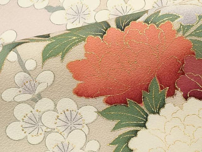 平和屋着物■訪問着 枝花文 暈し染め 金彩 正絹 逸品 CABF6768ou
