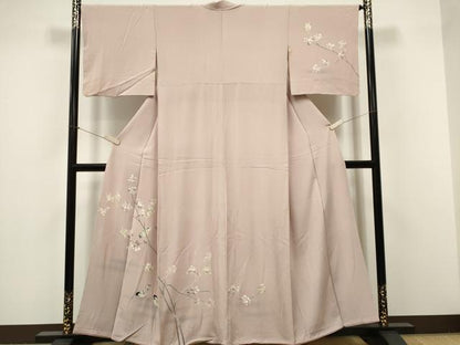 平和屋着物■訪問着 休み鳥枝桜文 暈し染め 正絹 逸品 CABF6774ou