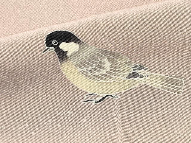 平和屋着物■訪問着 休み鳥枝桜文 暈し染め 正絹 逸品 CABF6774ou