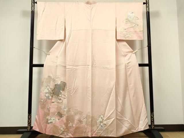 平和屋着物■訪問着 貝桶吉祥花文 暈し染め 金銀彩 やまと誂製 正絹 逸品 CABF6775ou