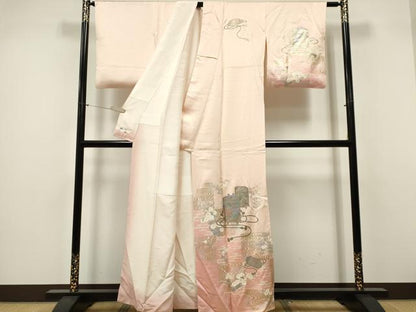 平和屋着物■訪問着 貝桶吉祥花文 暈し染め 金銀彩 やまと誂製 正絹 逸品 CABF6775ou