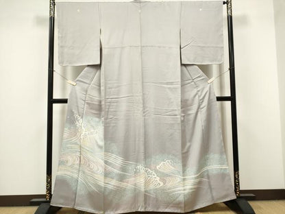 平和屋着物■豪華色留袖 立波文 金彩 正絹 逸品 CABF6778ou