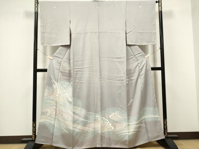 平和屋着物■豪華色留袖 立波文 金彩 正絹 逸品 CABF6778ou