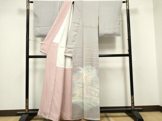 平和屋着物■豪華色留袖 立波文 金彩 正絹 逸品 CABF6778ou