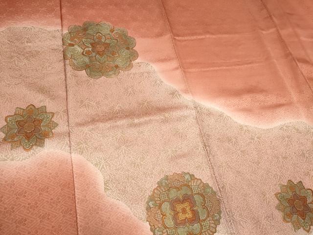 平和屋着物■中国三大刺繍 スワトウ刺繍 訪問着 正倉院花文 暈し染め 金彩 正絹 逸品 CABF6780ou