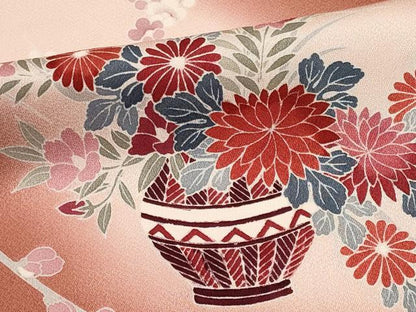 平和屋着物■訪問着　花籠文　暈し染め　正絹　逸品　CABF6782ou