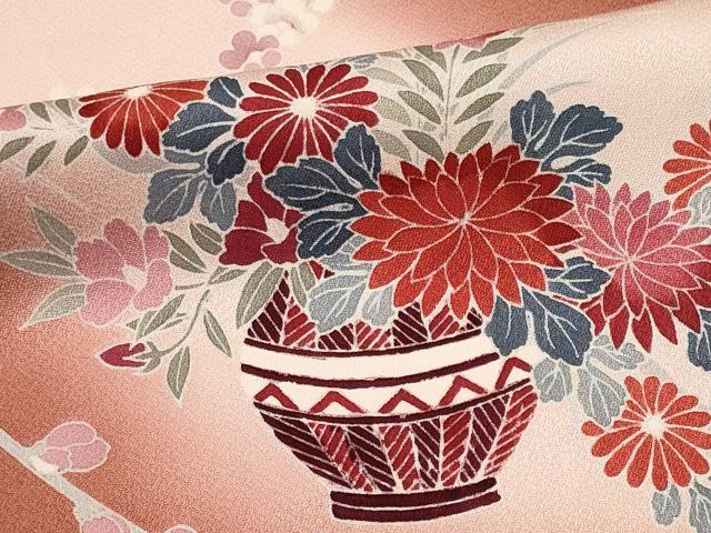 平和屋着物■訪問着　花籠文　暈し染め　正絹　逸品　CABF6782ou