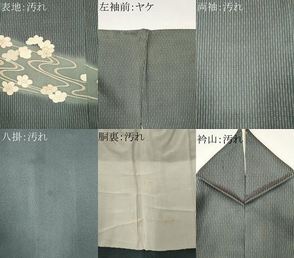 平和屋着物■訪問着　駒刺繍　簪花文　金彩　正絹　逸品　CABF6787ou