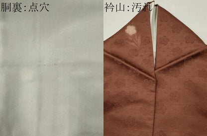 平和屋着物■上質な紬 舞花文 正絹 逸品 CABF6795ou