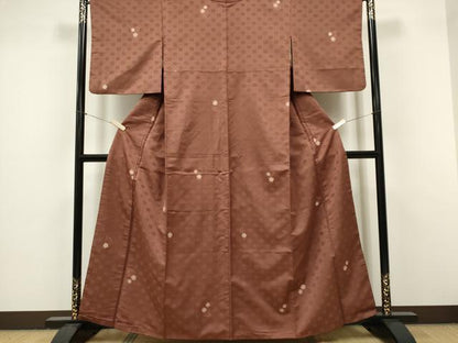平和屋着物■上質な紬 舞花文 正絹 逸品 CABF6795ou